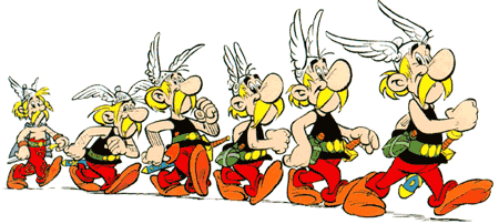 Asterix' Entwicklung