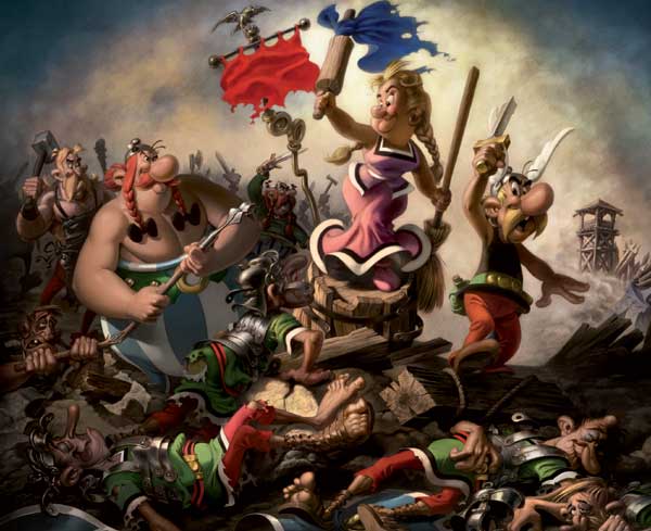 Die Freiheit führt das Volk (La Liberté guidant le peuple) von Eugène Delacroix